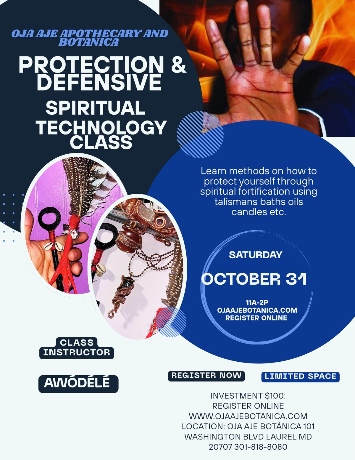 Protection & Defensive Spiritual Technology Class