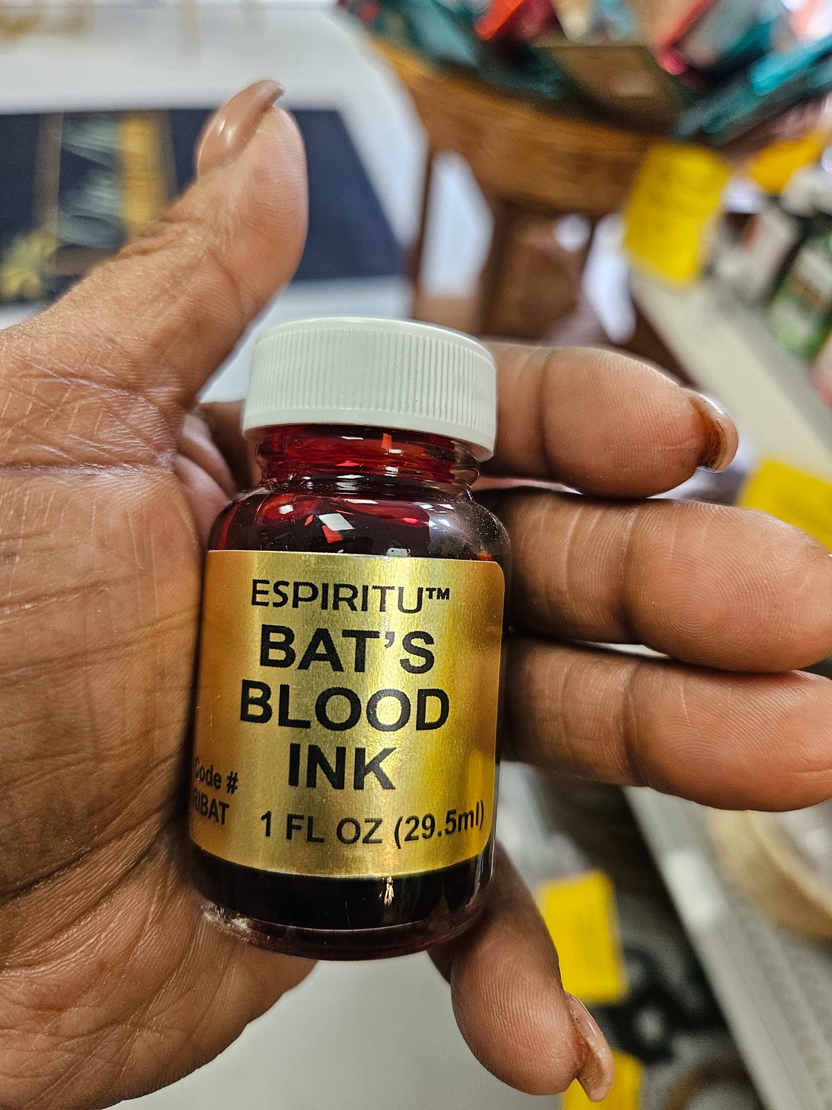 Bat's blood ink