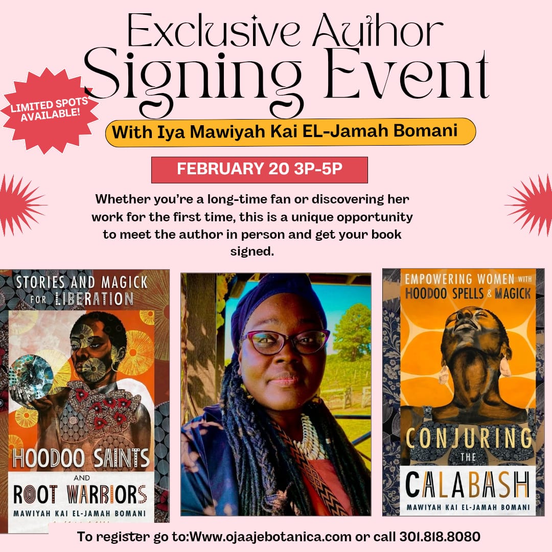 Exclusive Author Signing Event with Iya Mawiyah Kai El-Jamah Bomani