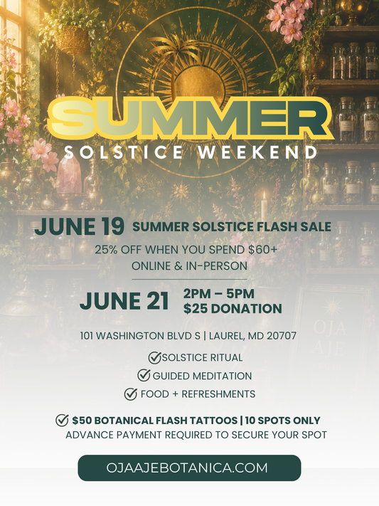 SUMMER SOLSTICE | Sacred Market + Botanical Tattoo Experience