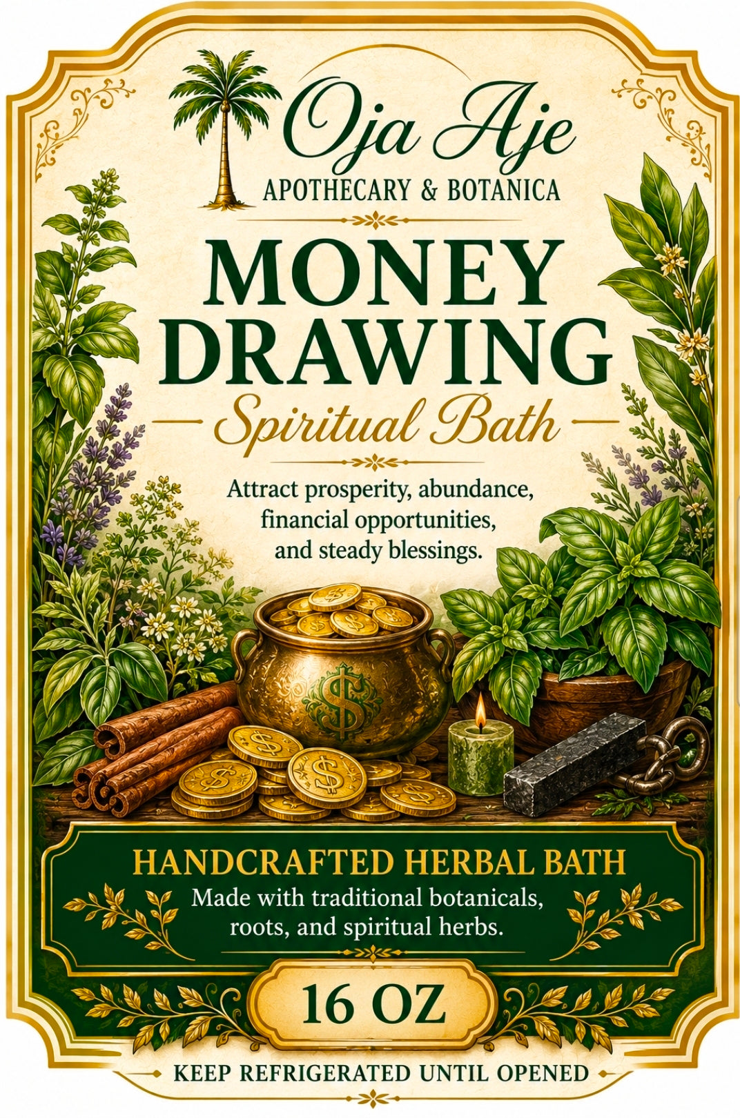 Fresh-Brewed Spiritual Baths, 16 or 32 oz.