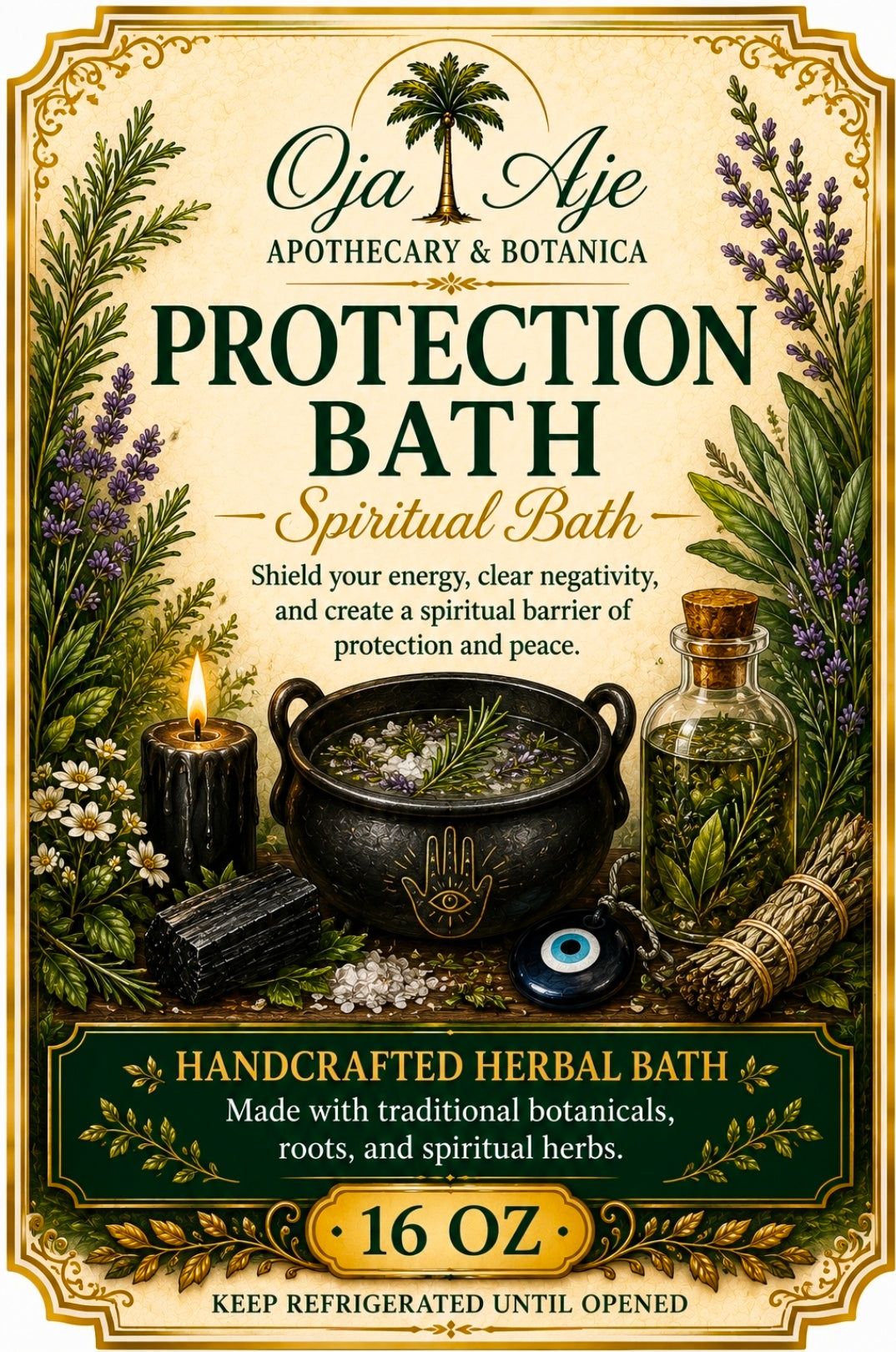Fresh-Brewed Spiritual Baths, 16 or 32 oz.