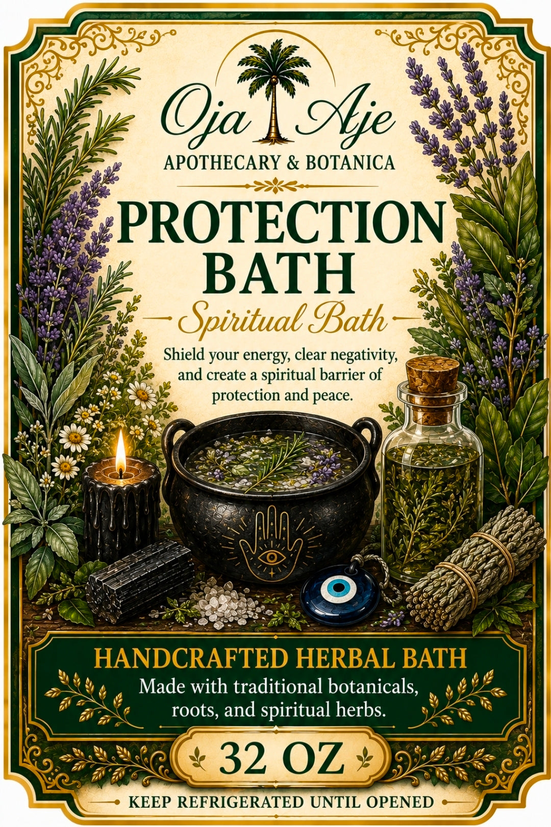 Fresh-Brewed Spiritual Baths, 16 or 32 oz.