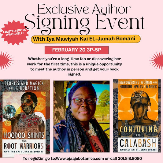 Exclusive Author Signing Event with Iya Mawiyah Kai El-Jamah Bomani